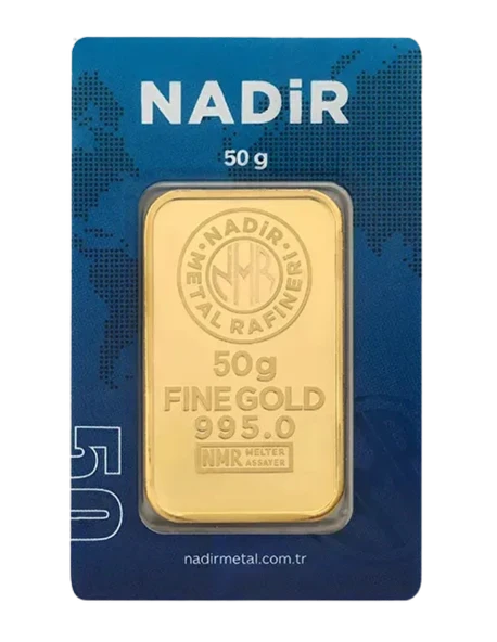 NadirGold 50 Gr Külçe Altın ürün görseli 1