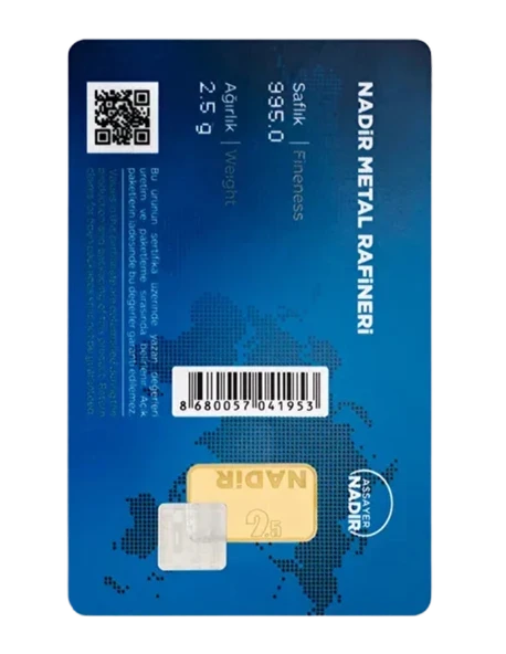 NadirGold 2‚5 Gr Külçe Altın - Resim 2