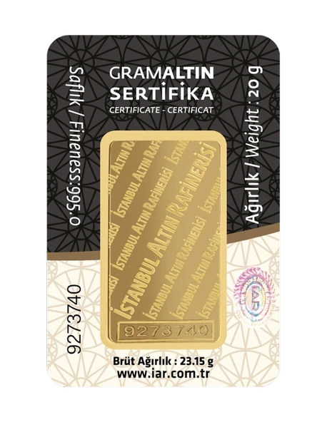 20 GRAM 24 AYAR İAR GRAMALTIN - Resim 2