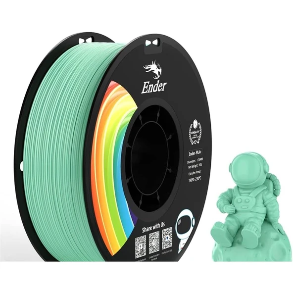 Creality Ender Pla+ Filament Yeşim Yeşili 1.75mm 1kg ürün görseli 1