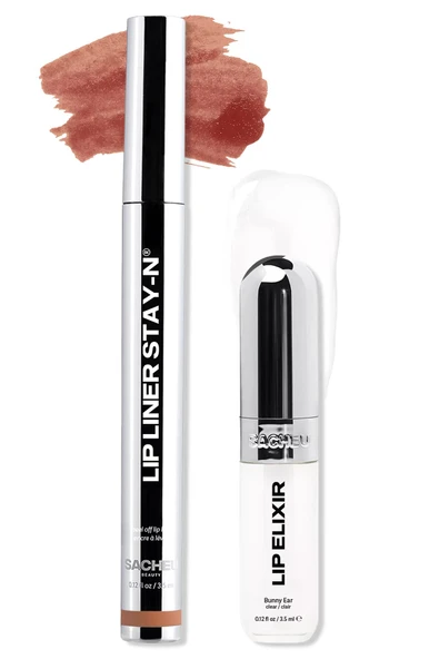 Sacheu Line & Shine Lip Duo Uzun Süre Kalıcı Dudak Şekillendirme ve Parlaklık Seti 2x3.5ML ürün görseli 1
