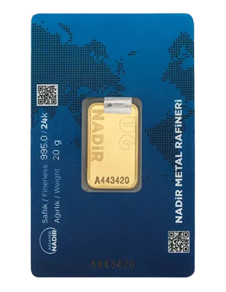 NadirGold 20 Gr Külçe Altın - Resim 2