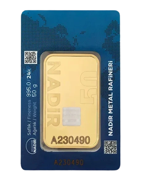 NadirGold 50 Gr Külçe Altın - Resim 2