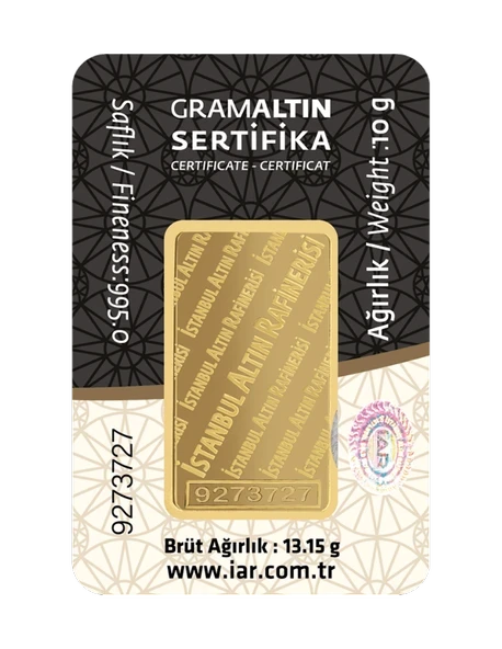 10 GRAM 24 AYAR İAR GRAMALTIN - Resim 2