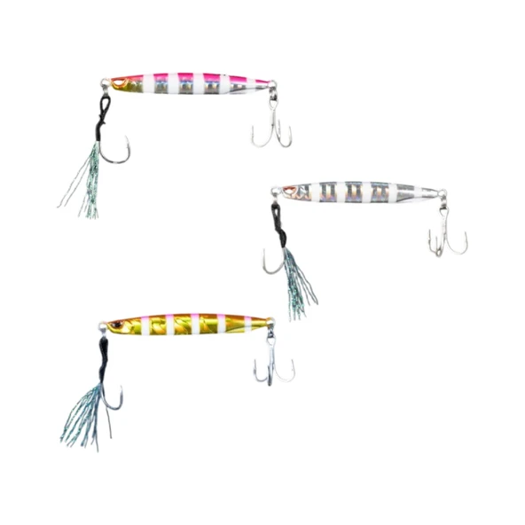Ryuji Silent Jig Trio Zebra Mix 3 Adet Jig Yem ürün görseli 1