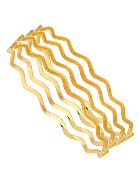 40 gr 22 Ayar Zigzag Ajda Bilezik ( 10gr x 4 Adet ) ürün görseli 1