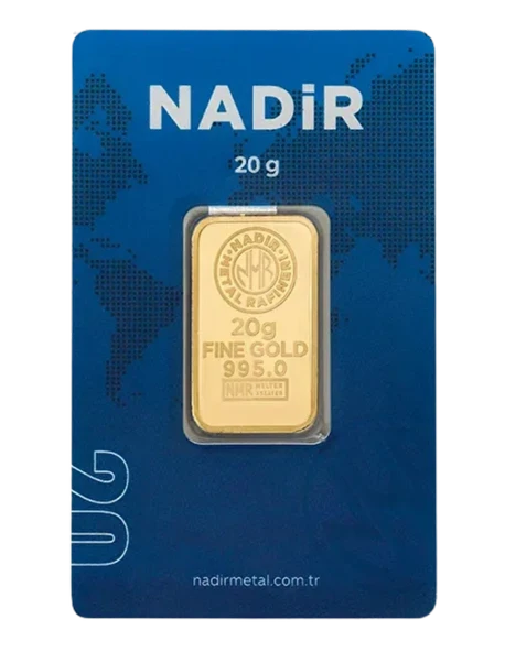 NadirGold 20 Gr Külçe Altın ürün görseli 1
