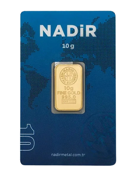 NadirGold 10 Gr Külçe Altın ürün görseli 1