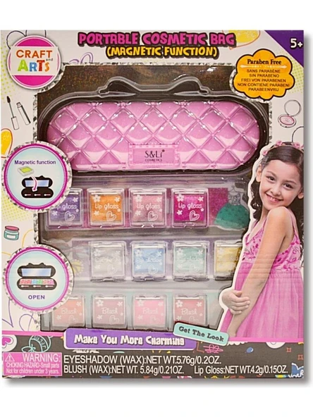 CRAFT AND ARTS TASINABILIR KOZMETIK CANTA S22360 ürün görseli 1