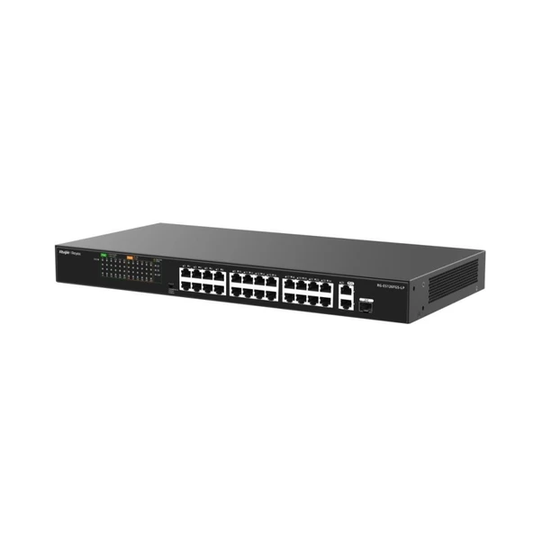 Ruijie RG-ES126FGS-LP 24 Port 10/100 Gigabit PoE Switch ürün görseli 1