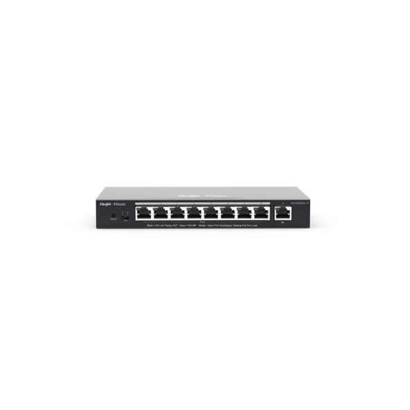 Ruijie RG-ES209GC-P 8 Port 10/100/1000 Mbps Gigabit PoE Switch ürün görseli 1