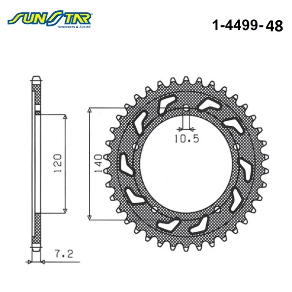 ARKA DİŞLİ SUZUKI GSR 600cc 2006-2010 - Resim 2