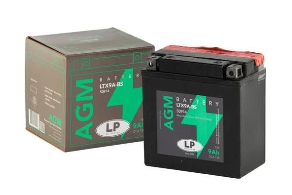 AGM AKÜ LTX9A-BS 9 A L:135 W:75 H:139 CCA: 120 VESPA VESPA PX 150cc 1998-2015 ürün görseli 1