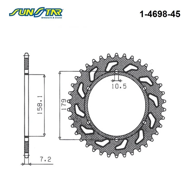 ARKA DİŞLİ APRILIA ETV CAPONORD ABS 1000cc 2001-2007 ürün görseli 1