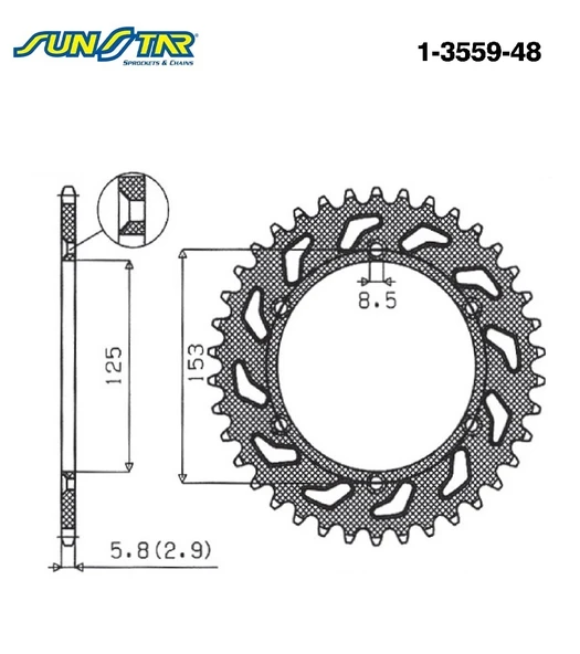 ARKA DİŞLİ HONDA XR 650 R 650cc 2000-2006 - Resim 2