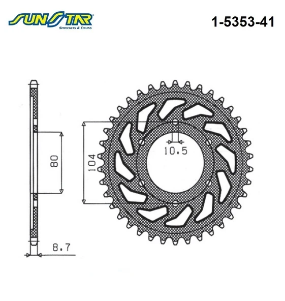 ARKA DİŞLİ 1-5353-41 - Resim 2