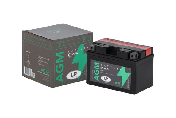 AGM AKÜ LT12A-BS 10 A KG: 3,29 L:150 W:88 H:105 CCA: 175 SYM WOLF 250cc 2013-2015 ürün görseli 1