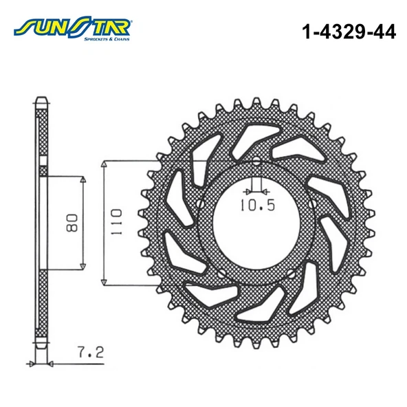 ARKA DİŞLİ TRIUMPH SPEEDMASTER 865cc DİŞLİ SAYISI : +2 2006-2015 ürün görseli 1