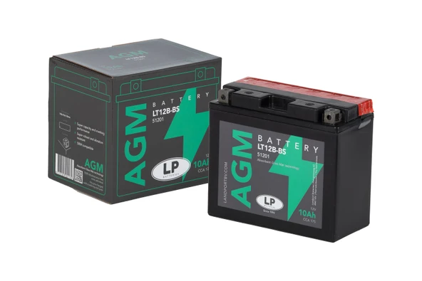 AGM AKÜ LT12B-BS 10 A KG: 3,39 L:150 W:70 H:130 CCA: 175 YAMAHA YZF R6 600cc 1999-2016 ürün görseli 1