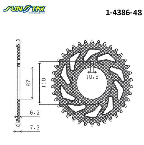 ARKA DİŞLİ SUZUKI GSX F 650cc 2008-2014 - Resim 2