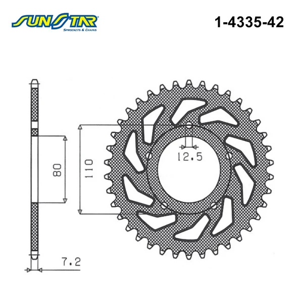 ARKA DİŞLİ TRIUMPH SPEEDMASTER 865cc 2006-2015 - Resim 2