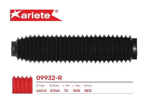 AMORTİSÖR KÖRÜĞÜ ÜST 4043 mm ALT 5760 mm UZUNLUK 75500 mm KIRMIZI 2008-2016 ürün görseli 1