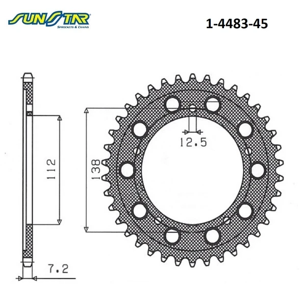 ARKA DİŞLİ YAMAHA NIKEN GT 900cc DİŞLİ SAYISI : -2 2018-2020 ürün görseli 1