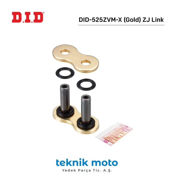 DID-525ZVM-X GOLD Z J BİRLEŞTİRİCİ BAKLA YAMAHA YZF R7 700cc 2022-2024 ürün görseli 1