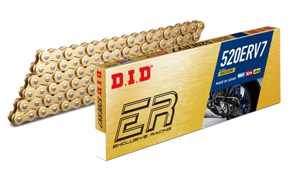 DID 520 ERV7 ÖZEL SERİ ZİNCİR - 120 BAKLA KAWASAKI VULCAN S 650cc GOLD ZİNCİR 2015-2023 ürün görseli 1