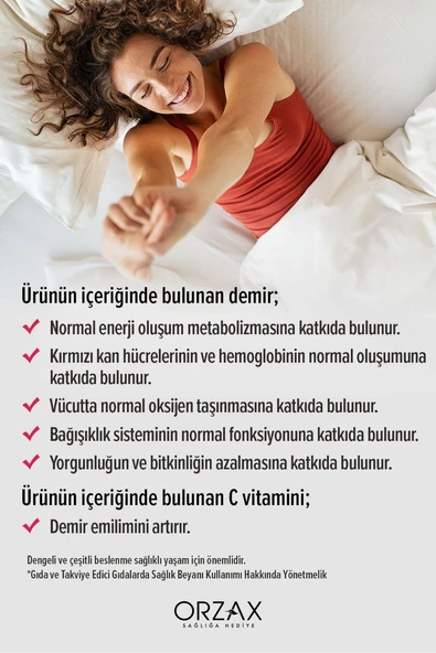 Ocean Microfer Demir ve C Vitamini 60 Kapsül - Resim 4