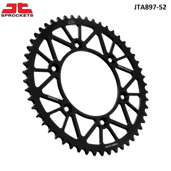ARKA DİŞLİ SİYAH ALÜMİNYUM BLK KTM SX-F 450cc DİŞLİ SAYISI : +2 2013-2021 ürün görseli 1