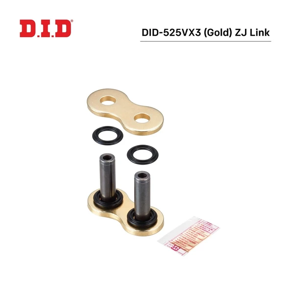 DID-525VX3 GOLD Z J BİRLEŞTİRİCİ BAKLA YAMAHA YZF R7 700cc 2022-2024 ürün görseli 1