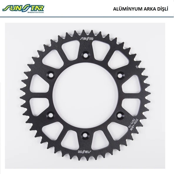 ARKA DİŞLİ SİYAH ALÜMİNYUM BETA RR 2T ENDURO RACING 300cc DİŞLİ SAYISI : +3 2020-2021 ürün görseli 1