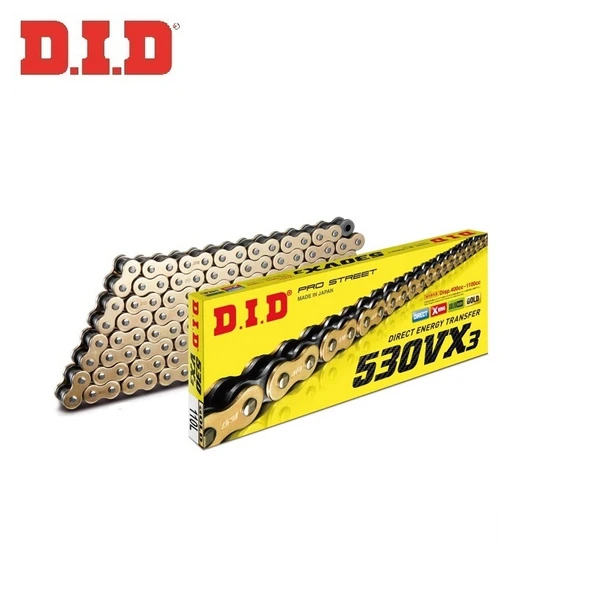 DID 530VX3 GOLD X-RİNG ZİNCİR-110 BAKLA YAMAHA YZF R THUNDERACE 1000cc 1996-2000 ürün görseli 1