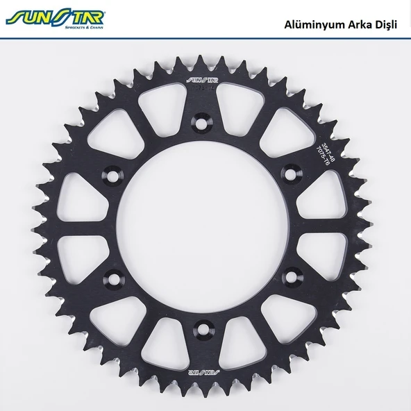ARKA DİŞLİ SİYAH ALÜMİNYUM KTM SX-F 450cc DİŞLİ SAYISI : -2 2004-2021 ürün görseli 1