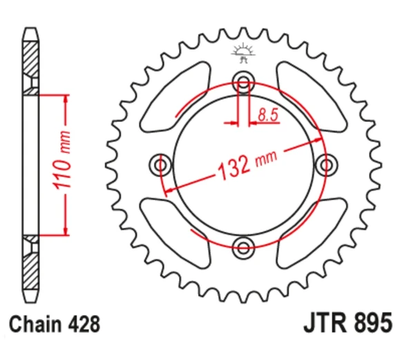 ARKA DİŞLİ KTM SX 85cc 2004-2023 - Resim 2