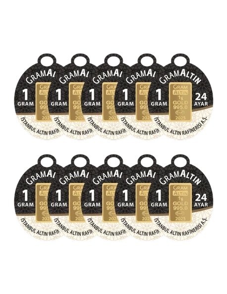10 GRAM 24 AYAR İAR GRAMALTIN ( 1gr x 10 Adet ) ürün görseli 1