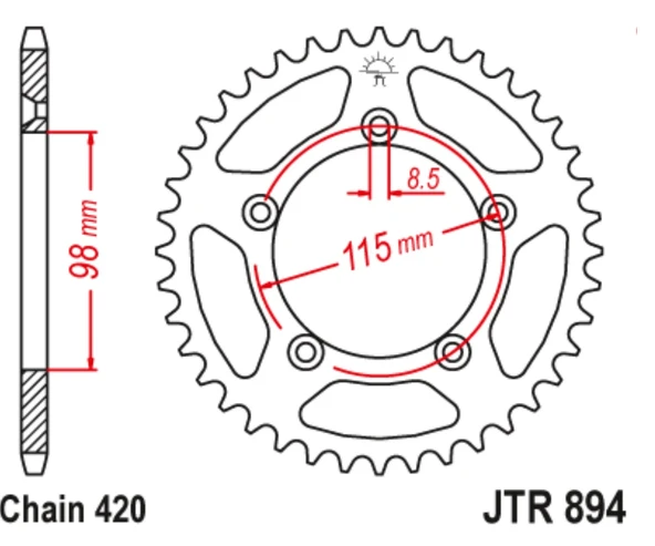ARKA DİŞLİ JTR894-46 ürün görseli 1