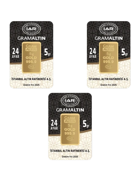 15 GRAM 24 AYAR İAR GRAMALTIN ( 5gr x 3 Adet ) ürün görseli 1
