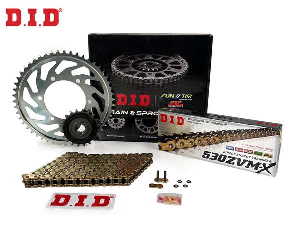 Zincir Dişli Seti Suzukı Gsf Bandıt S 650cc Zincir: Dıd-530zvm-x Gold-112 Ön: Jt 15t Arka: Sunstar 47t 2005-2006 ürün görseli 1