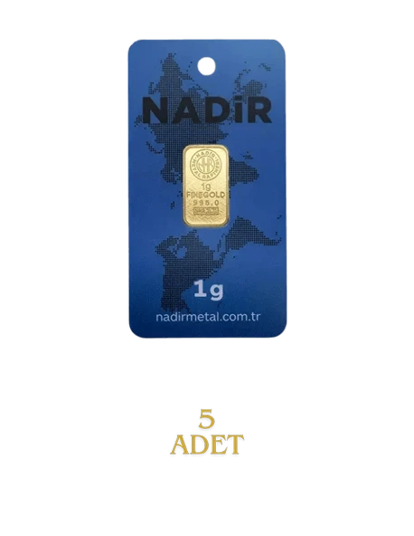 NadirGold 5 Gr Külçe Altın ( 1gr x 5 Adet ) - Resim 2