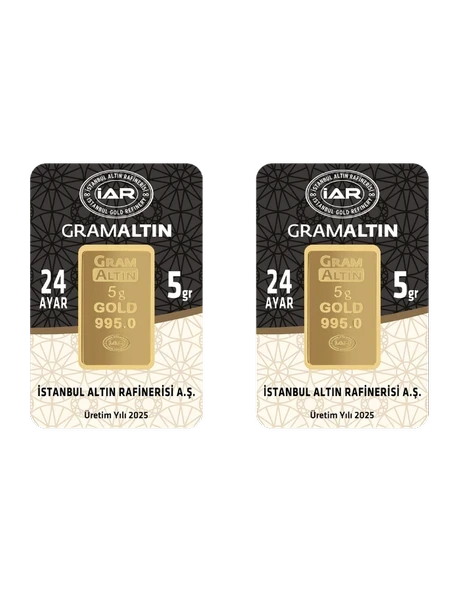 10 GRAM 24 AYAR İAR GRAMALTIN ( 5gr x 2 Adet ) ürün görseli 1