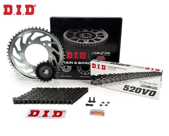 ZİNCİR DİŞLİ SETİ KAWASAKI EN VULCAN 500cc ZİNCİR: DID-520 ORING-110 ÖN DİŞLİ: JT 16T ARKA DİŞLİ: SUNSTAR 42T 2000-2009 ürün görseli 1