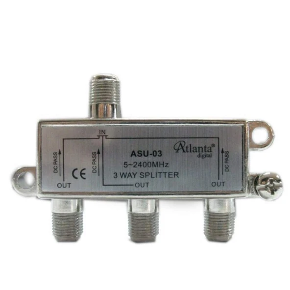 ASU-03 1/3 3lü Uydu Bölücü Splitter 5-2400 MHz ürün görseli 1