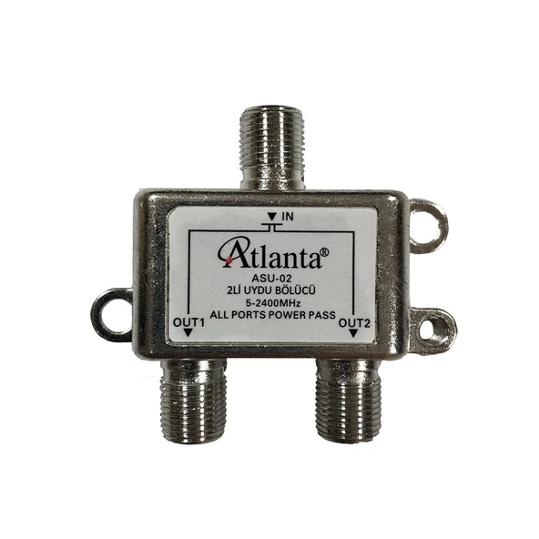 ASU-02 1/2 2li Uydu Bölücü Splitter 5-2400 MHz ürün görseli 1