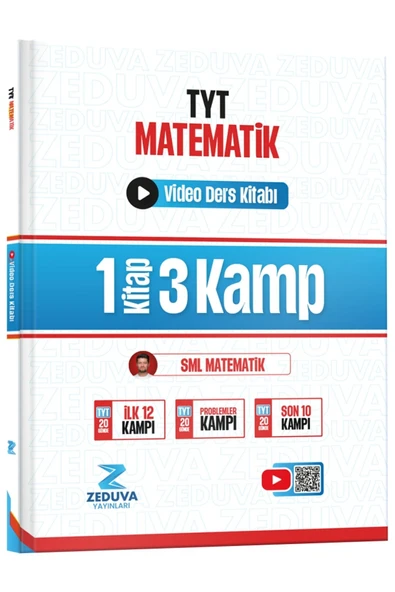Zeduva Yayınları SML Matematik TYT Matematik 1 Kitap 3 Kamp Video Ders Kitabı ürün görseli 1