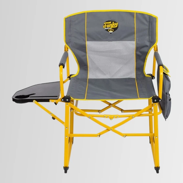 FUNKY CHAIRS Extra Katlanabilir XL Kamp Sandalyesi – Sarı ürün görseli 1