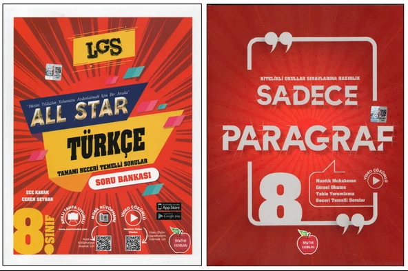 NEWTON 8. SINIF ALL STAR TÜRKÇE+SADECE PARAGRAF (2 KİTAP) ürün görseli 1