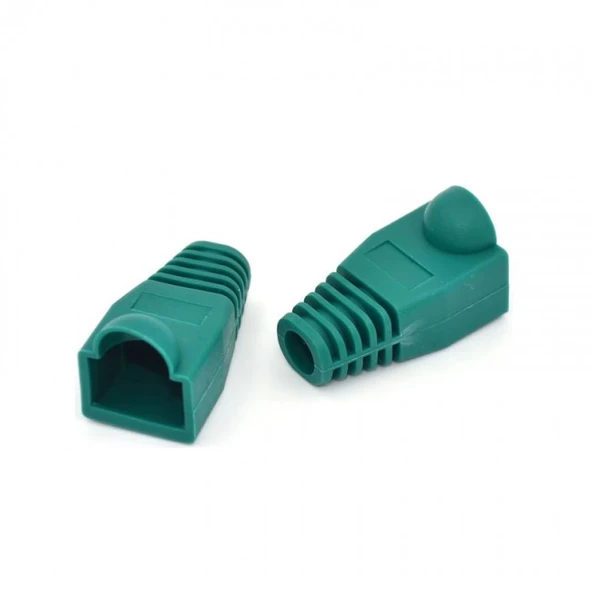 Rj45 cover plastik Koruyucu kılıf  yeşil 100 ad. ürün görseli 1