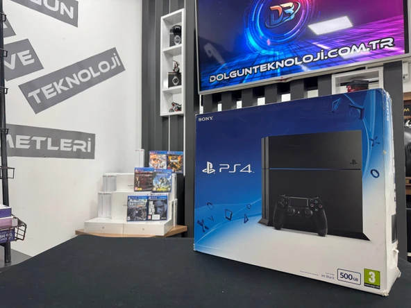 PlayStation 4 Fat 500GB Tek Kol Kutulu (İKİNCİ EL) ürün görseli 1